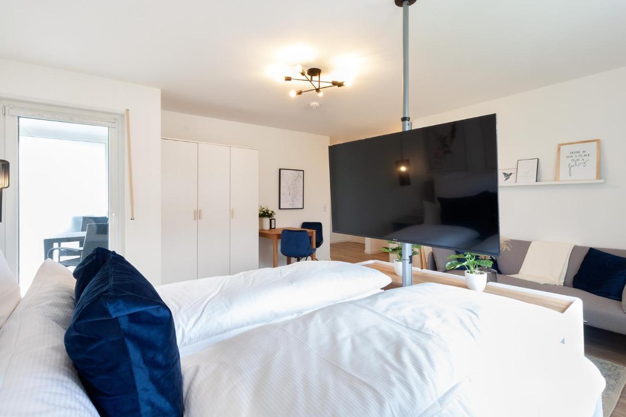 Modernes Apartment *Liobablick Nr. 3* - Fewo Fulda/Petersberg ペータースベルク エクステリア 写真
