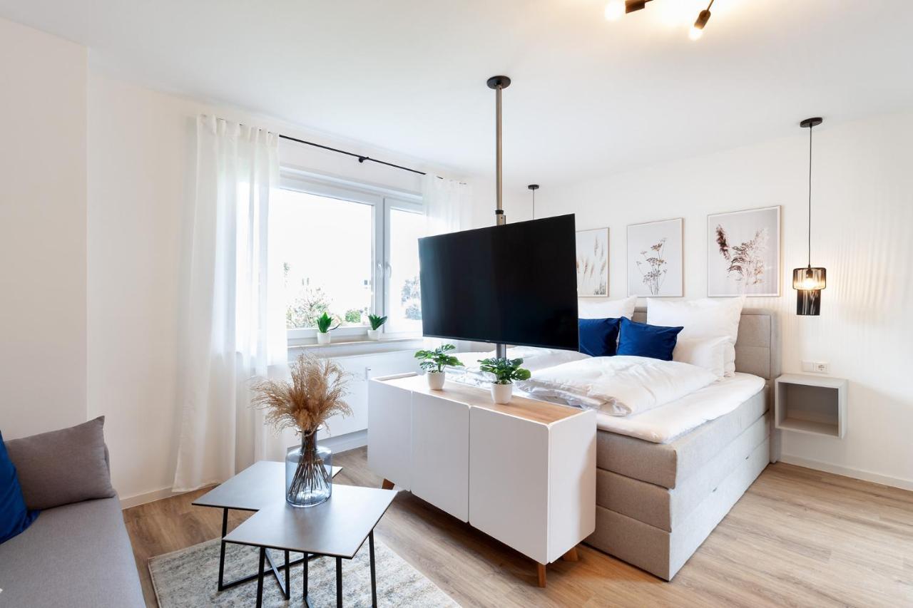 Modernes Apartment *Liobablick Nr. 3* - Fewo Fulda/Petersberg ペータースベルク エクステリア 写真
